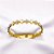 BRACELETE AÇO INOXIDÁVEL TREVO PEROLADO  - DOURADO - Imagem 3