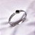 BRACELETE AÇO INOXIDÁVEL TREVO PRETO - PRATEADO - Imagem 1