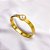 BRACELETE AÇO INOXIDÁVEL TREVO PEROLADO - DOURADO - Imagem 3