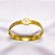 BRACELETE AÇO INOXIDÁVEL TREVO PEROLADO - DOURADO - Imagem 2
