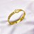 BRACELETE AÇO INOXIDÁVEL TREVO PEROLADO - DOURADO - Imagem 1