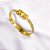 BRACELETE AÇO INOXIDÁVEL TREVO - DOURADO - Imagem 1