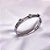 BRACELETE AÇO INOXIDÁVEL ALGARISMOS ROMANOS E PEDRA CRISTAL - PRATEADO - Imagem 1