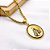 COLAR AÇO INOXIDÁVEL 45CM ELO PIPOCA PINGENTE NOSSA SENHORA - DOURADO - Imagem 2