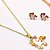 CONJUNTO COLAR  E BRINCO AÇO INOXIDÁVEL  UNICORNIO - DOURADO - Imagem 3