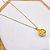 COLAR ACO INOX 45CM TREVO 3D CRISTAL - DOURADO - Imagem 3