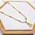 COLAR ACO INOX 45CM BOLINHAS PINGENTE NOSSA SENHORA - DOURADO - Imagem 1