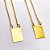 ESCAPULÁRIO DE AÇO INOXIDAVEL 60 CM NOSSA SENHORA E GUARDAI-ME DEFENDEI-ME - DOURADO - Imagem 2