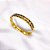 BRACELETE AÇO INOXIDÁVEL COM DETALHES RÓDIO - DOURADO - Imagem 1