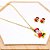 CONJUNTO COLAR  E BRINCO AÇO INOXIDÁVEL  MINIE - DOURADO - Imagem 1