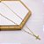 CM503D - COLAR  AÇO INOXIDÁVEL 45CM PINGENTE CRUZ COM PEDRA CRISTAL BANHADO - DOURADO - Imagem 1