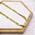 COLAR  AÇO INOXIDÁVEL 45CM FITA TRANÇADA - DOURADO - Imagem 2