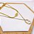 COLAR DUPLO AÇO INOXIDÁVEL 45CM FITA COM PINGENTE LACRE PEROLADO - DOURADO - Imagem 2