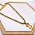 COLAR AÇO INOXIDÁVEL 45CM ELO PIPOCA PINGENTE NOSSA SENHORA - DOURADO - Imagem 2