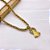 COLAR AÇO INOXIDÁVEL 45CM ELO PIPOCA PINGENTE NOSSA SENHORA - DOURADO - Imagem 3