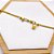 PULSEIRA AÇO INOXIDÁVEL BORBOLETA 3D DIAMANTADA - DOURADA - Imagem 1