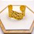 BRACELETE AÇO INOXIDÁVEL MAXI MARTELADO - DOURADO - Imagem 2