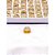 KIT ANEL AÇO INOXIDÁVEL SOLITARIO E ALIANCA PEDRAS CRISTAL - DOURADO - Imagem 1