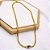 COLAR AÇO INOXIDÁVEL 45CM  SEMI RÍGIDO OLHO GREGO PEDRA VERDE - DOURADO - Imagem 3