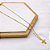 COLAR AÇO INOXIDÁVEL 45CM PINGENTE BANHADO CRUZ CRAVEJADO STRASS - DOURADO - Imagem 1