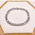 PULSEIRA AÇO INOXIDÁVEL 22CM FÍGARO 2.0MM  - PRATEADA - Imagem 2