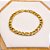 PULSEIRA AÇO INOXIDÁVEL 22CM FÍGARO 2.0MM  - DOURADA - Imagem 2