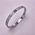 BRACELETE AÇO INOX TREVO CRAVEJADO NAVETE CRISTAL- PRATEADO - Imagem 3