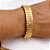 BRACELETE  AÇO INOX ESTILO PULSEIRA RELOGIO EXPANSÍVEL - DOURADO - Imagem 2