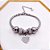 PULSEIRA  AÇO INOX ESTILO PANDORA BERLOQUE CORAÇÃO CRAVEJADO - PRATEADA - Imagem 2