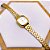 RELÓGIO VINTAGE AÇO INOXIDAVEL FEMININO FUNDO BRANCO - DOURADO - Imagem 4