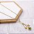 COLAR AÇO INOXIDÁVEL 45CM TREVO VERDE - DOURADO - Imagem 1