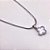 COLAR AÇO INOXIDÁVEL FITA 45CM PINGENTE BANHADO TREVO PEROLADO - PRATEADO - Imagem 2