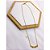 COLAR  AÇO INOXIDÁVEL 45CM MINI FLOR - DOURADO - Imagem 1