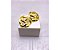 BRINCO AÇO INOXIDAVEL  GEOMETRICO - DOURADO - Imagem 1