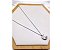 COLAR AÇO INOX 45CM PINGENTE MEIA LUA COM PEDRA CRISTAL - PRATEADO - Imagem 2