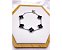 PULSEIRA  AÇO INOX PRATEADA - TREVO PRETO - Imagem 2