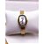 RELÓGIO VINTAGE CAIXA OVAL AÇO INOXIDAVEL FEMININO FUNDO BRANCO - DOURADO - Imagem 2