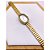 RELÓGIO VINTAGE CAIXA OVAL AÇO INOXIDAVEL FEMININO FUNDO BRANCO - DOURADO - Imagem 3