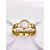 BRACELETE RELOGIO AÇO INOXIDÁVEL 3 FIOS CRAVEJADO STRASS - DOURADO - Imagem 2