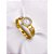 BRACELETE RELOGIO AÇO INOXIDÁVEL 3 FIOS CRAVEJADO STRASS - DOURADO - Imagem 3