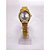 RELÓGIO AÇO INOXIDAVEL FEMININO VISOR REDONDO FUNDO BRANCO - DOURADO - Imagem 1