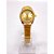 RELÓGIO AÇO INOXIDAVEL FEMININO VISOR REDONDO FUNDO DOURADO - DOURADO - Imagem 1