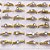 CAIXA ANEL AÇO INOXIDÁVEL SOLITARIO 2MM PEDRA CRISTAL - DOURADO (36 UNIDADES) - Imagem 2