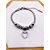 PULSEIRA AÇO INOX ESTILO PANDORA BERLOQUE CORAÇÃO STRASS - PRATEADA - Imagem 2