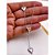 COLAR AÇO INOXIDÁVEL  ESTILO GRAVATINHA 45CM 3 CORAÇÕES - PRATEADO - Imagem 2