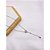 COLAR AÇO INOXIDÁVEL  ESTILO GRAVATINHA 45CM CORAÇÃO CRISTAL - PRATEADO - Imagem 1