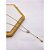 COLAR AÇO INOXIDÁVEL  ESTILO GRAVATINHA 45CM PINGENTE REDONDO CRISTAL - DOURADO - Imagem 1