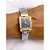 RELÓGIO VINTAGE AÇO INOXIDAVEL FEMININO FUNDO  PRETO - PRATEADO E DOURADO - Imagem 1