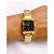 RELÓGIO VINTAGE AÇO INOXIDAVEL FEMININO FUNDO PRETO - DOURADO - Imagem 2