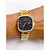 RELÓGIO VINTAGE AÇO INOXIDAVEL FEMININO FUNDO PRETO - DOURADO - Imagem 2